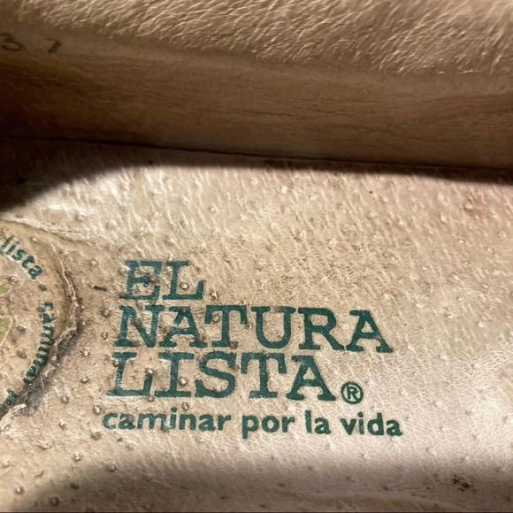 EL NATURALISTA Sz 37 Leather Mary Jane Hook & Loop Closure Rubber Sole Shoes - Picture 12 of 14